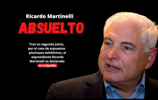 Ricardo Martinelli fue declarado absuelto en el caso de los pinchazos telefónicos. 