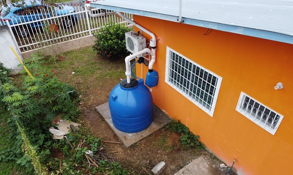 Sistema de Captación y Aprovechamiento de Agua Lluvia (SCALL). Foto: MiAmbiente