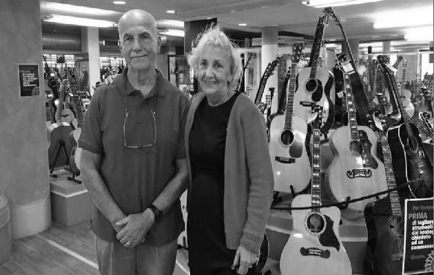 Los amigos Marco y Luciana, que viven en las inmediaciones de Turín, a unos 640 kilómetros de Roma. Foto: Cortesía del autor. 