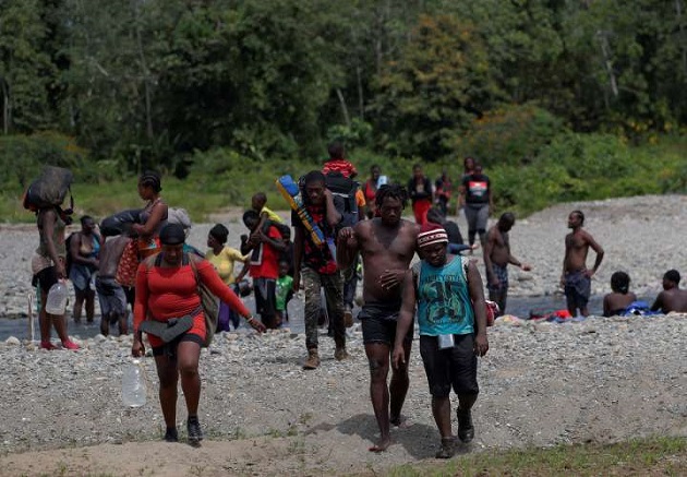 Panamá es la entrada a Centroamérica. La actual ola migratoria la componen en su mayoría familias haitianas, muchas de ellas procedentes de Chile y Brasil. Foto: EFE