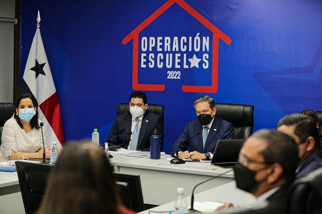 El mandatario Laurentino Cortizo dijo que nuestros niños y jóvenes necesitan regresar a clases presenciales en marzo de 2022. Foto: Cortesía Presidencia