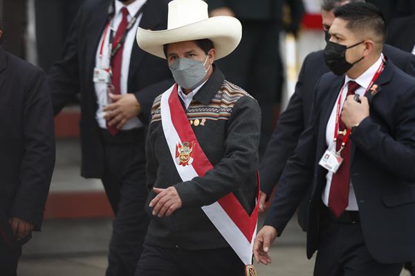 El presidente de Perú, Pedro Castillo. EFE