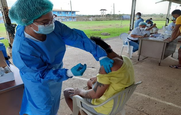 Centros penitenciarios como La Nueva Joya, Los Algarrobos, Aguadulce y El Renacer tienen el 100% de su población penitenciaria al menos con la primera dosis. Foto: Cortesía Mingob