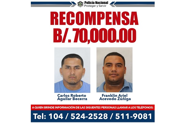 Carlos Roberto Aguilar Becerra y Franklin Ariel Acevedo son cabecillas de la organización criminal 