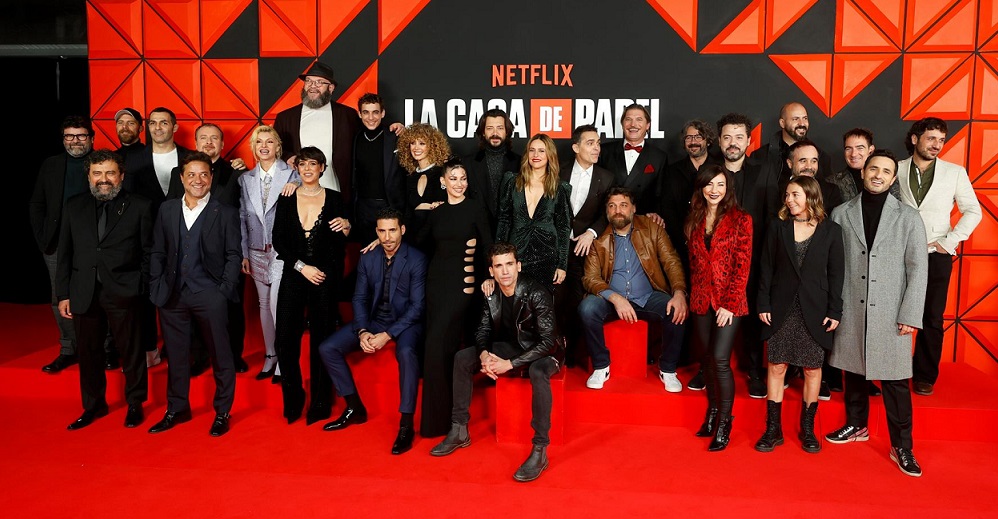 Equipo de 'La casa de papel'. Foto: EFE