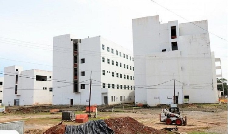 Así quedó la construcción del Manuel Amador Guerrero, en Colón. Foto: Archivo