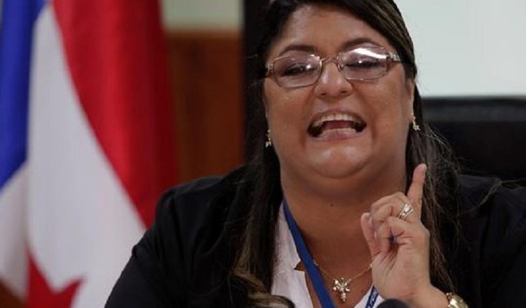 Tania Sterling, fiscal del Ministerio Público.