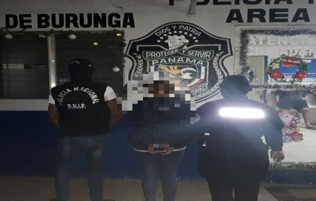 Dos personas fueron detenidas en el sector de Burunga. Foto: Proteger y Servir