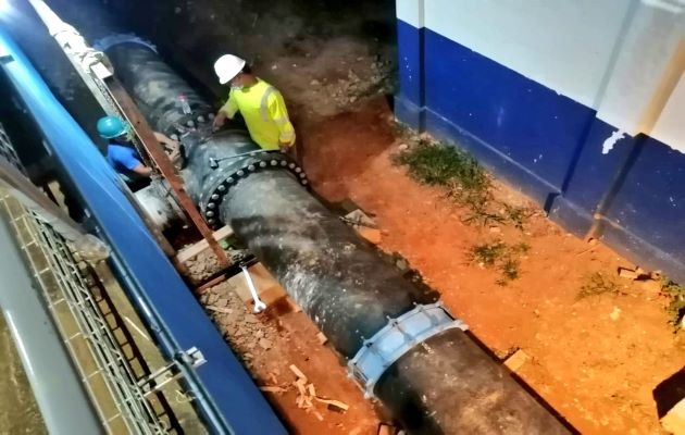 Los trabajos se realizarán sobre la línea de conducción de 18 pulgadas que se encuentra próxima a la Cantera de Choy, antigua vía Boquete en el corregimiento de David. Foto. Mayra Madrid