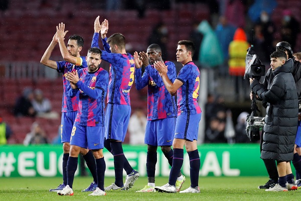 Jugadores del Barcelona. Foto:jpg