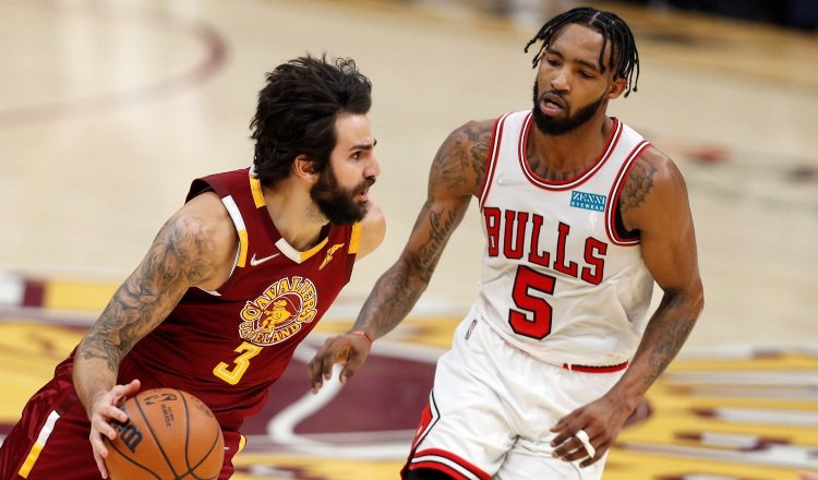 Derrick Jones Jr. (5) de los Chicago Bulls. Foto.EFE