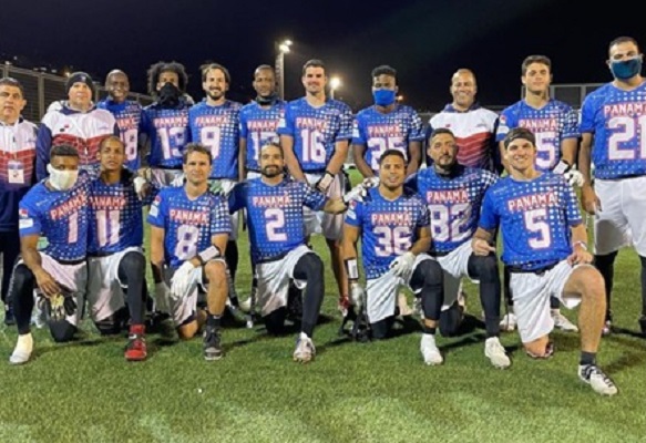 Equipo de flag football masculino de Panamá. Foto: Cortesía