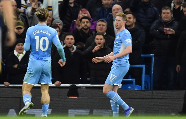 Manchester City venció con un contundente 7-0 al Leeds United. Foto: EFE