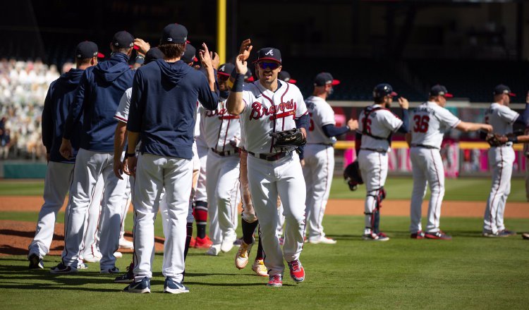 Los Bravos de Atlanta son los actuales campeones en la Grandes Ligas. Foto:EFE