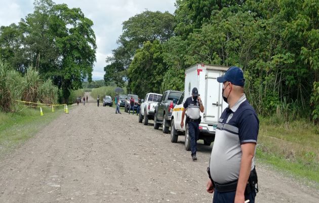 El cuerpo en avanzado estado de descomposición fue encontrado el sábado 18 de diciembre en un cañaveral. Foto. José Vásquez