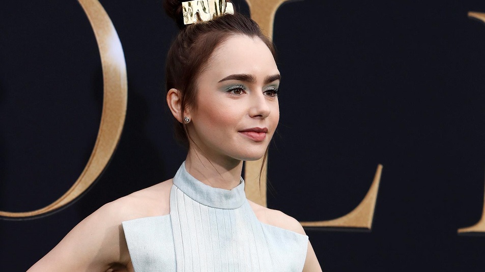 La actriz británica Lily Collins protagonista de la serie 'Emily in Paris'. EFE/ Nina Prommer