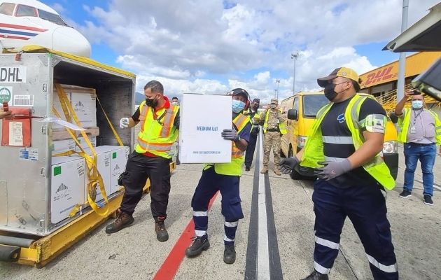 El nuevo embarque llegó este martes al Aeropuerto Internacional de Tocumen. Foto: Cortesía