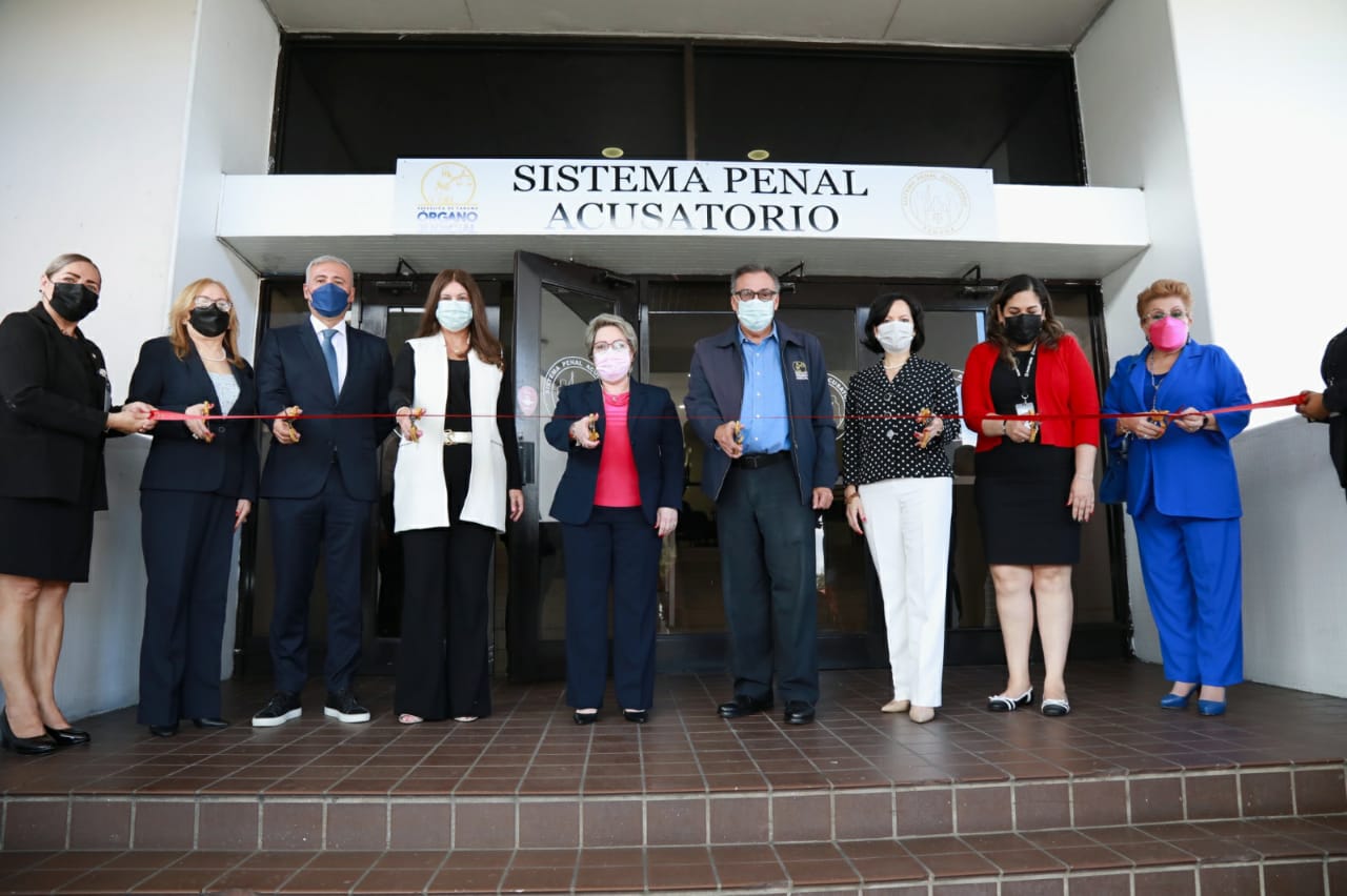 Inauguración de las nuevas salas de audiencia del Sistema Penal Acusatorio (SPA). Foto: Cortesía OJ