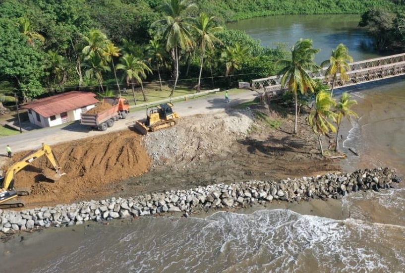 Un 17 % de avance registra la rehabilitación de la carretera Gatún-Miguel de la Borda. Foto: Diomedes Sánchez 