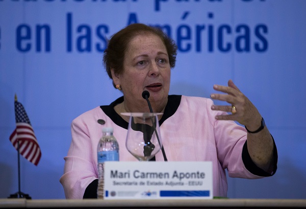 Mari Carmen Aponte fue la primera puertorriqueña en alcanzar el rango de embajadora de Estados Unidos. Foto: EFE