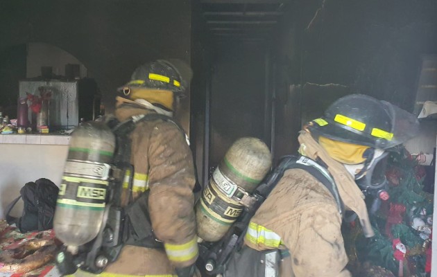 Los Bomberos de Panamá reportaron cuatros casos de adultos con quemaduras de primer grado. Foto: Cortesía Bomberos
