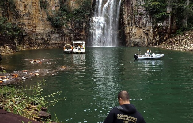 Tragedia en el lago Furnas en Brasil. Foto: EFE