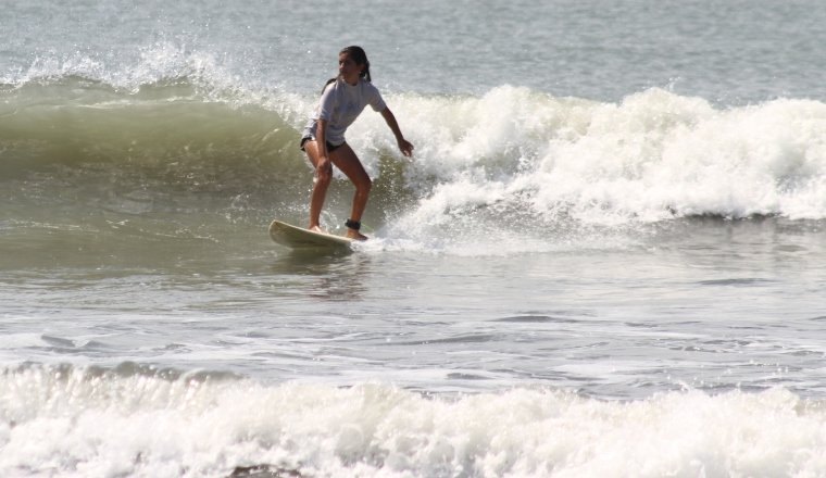 Las chicas en el torneo nacional de surf. Foto: Cortesía