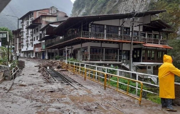 Alerta por las intensas lluvias registradas en la región andina de Cusco (Perú). Foto: EFE