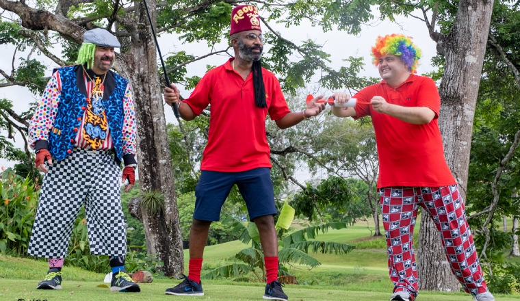 Los payasos traerán la diversión a la cancha en el XII Torneo de Golf Abou Saad Shriners.  Cortesía Abou Saad Shriners