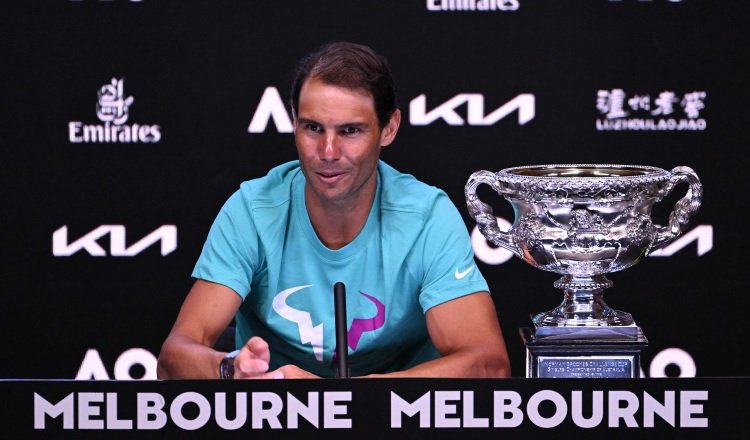 Rafael Nadal ganó el Abierto de Australia. Foto:EFE