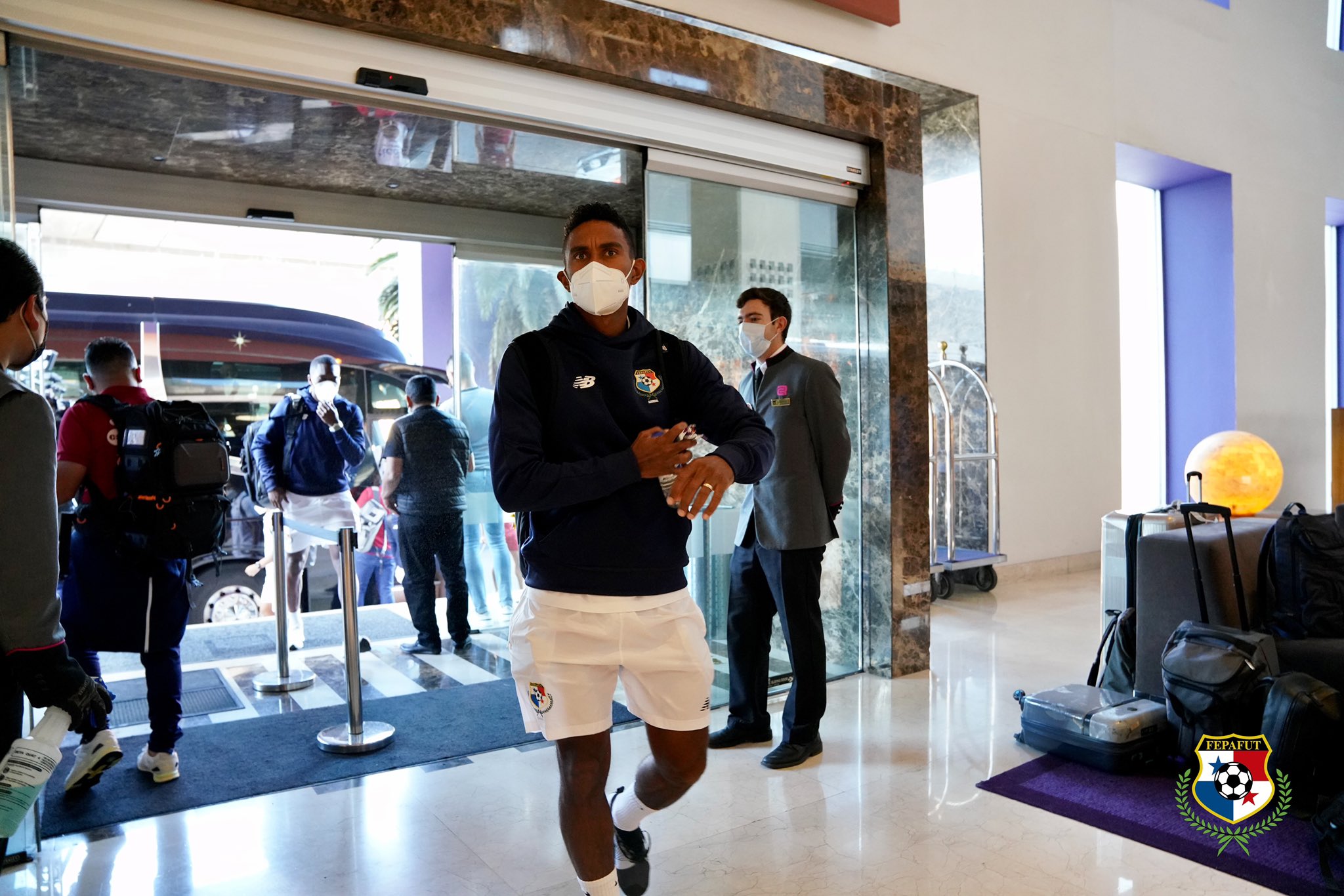 Yoel Bárcenas a su llegada a México. Foto: Fepafut