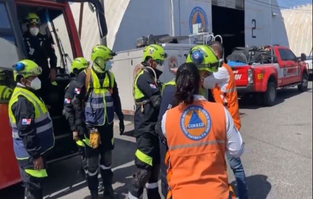 Rescatistas se preparan para hacerle frente a un desastre después de un sismo de 7.2 grados en la escala de Richter. Foto: Cortesía Mingob