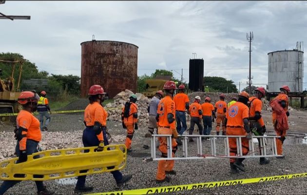 Los rescatistas panameños se capacitan constantemente para hacerle frente a un posible desastre. Foto: Cortesía Sinaproc