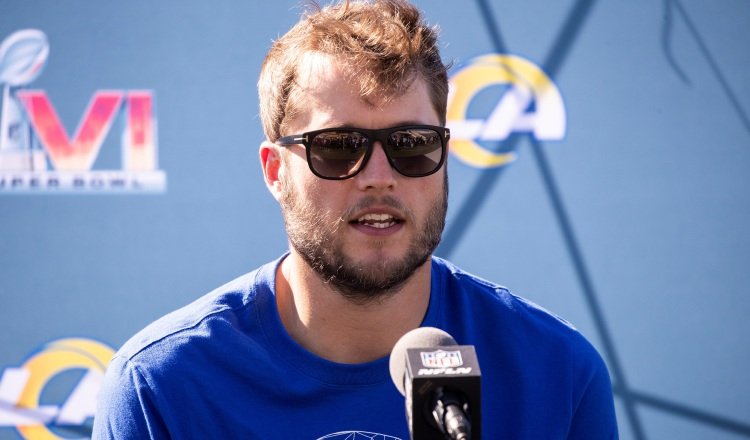 El mariscal de los Rams, Matthew Stafford. Foto:EFE