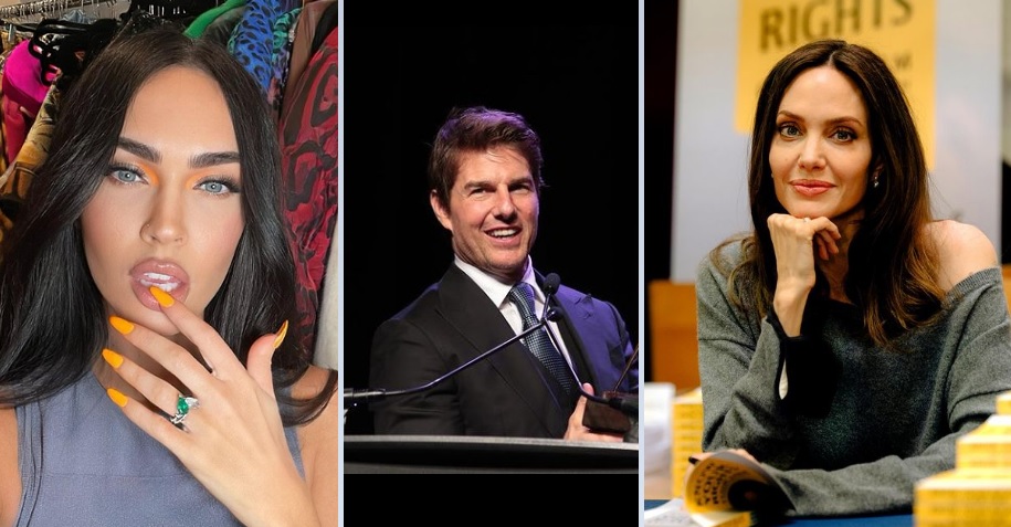 Megan Fox, Tom Cruise y Angelina Jolie. Foto: Instagram