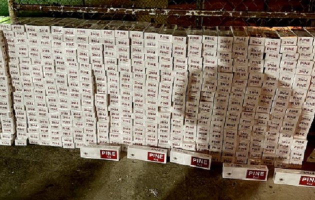 El cargamento en total era de 5,250 cajetillas de cigarrillos de la marca 