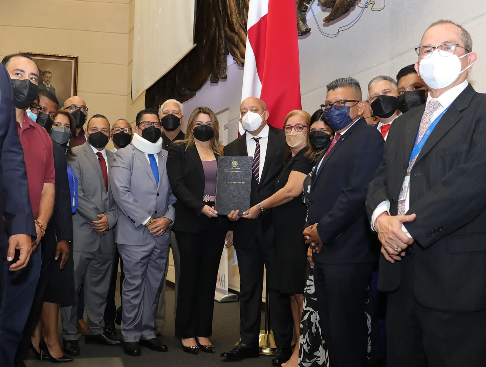 La ministra de Trabajo, Doris Zapata, estuvo presente en la aprobación del proyecto. Foto: Cortesía Asamblea Nacional