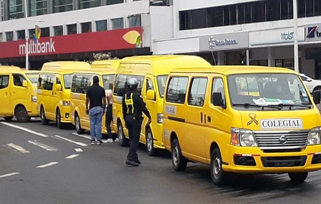 Los buses colegiales vuelven a transportar estudiantes desde el próximo 7 de marzo. Foto: Grupo Epasa