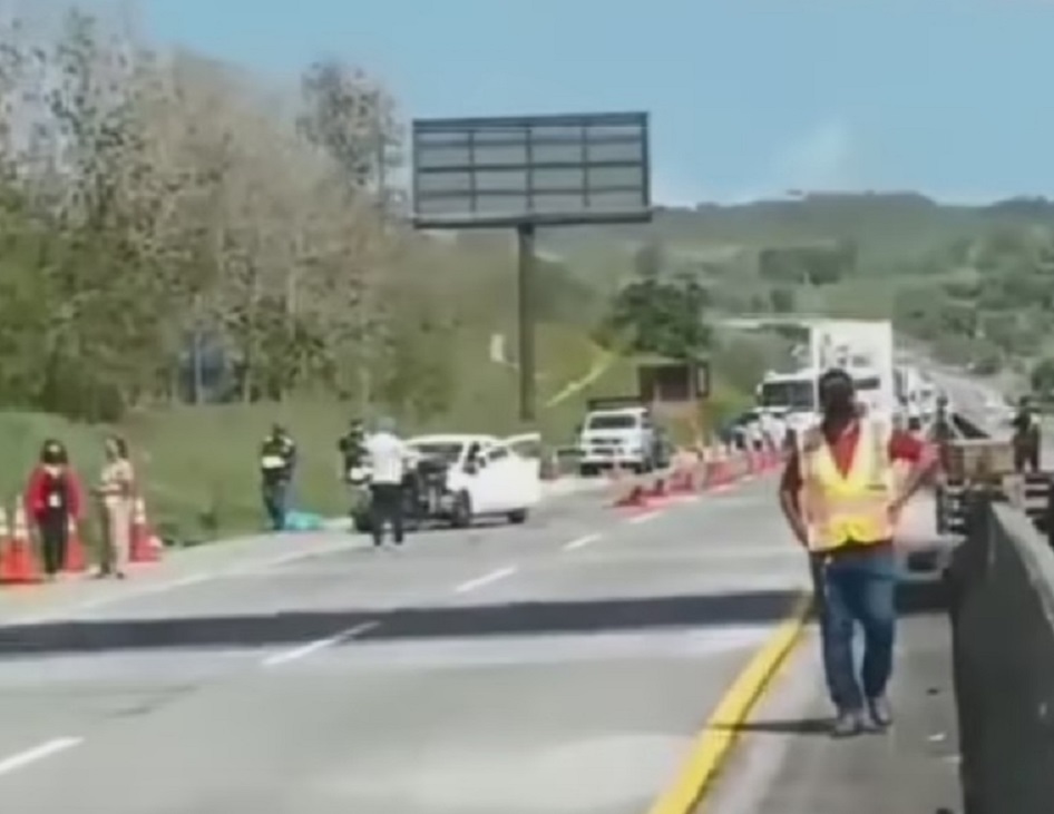 Una mujer resultó herida en este accidente. Foto: Diomedes Sánchez 