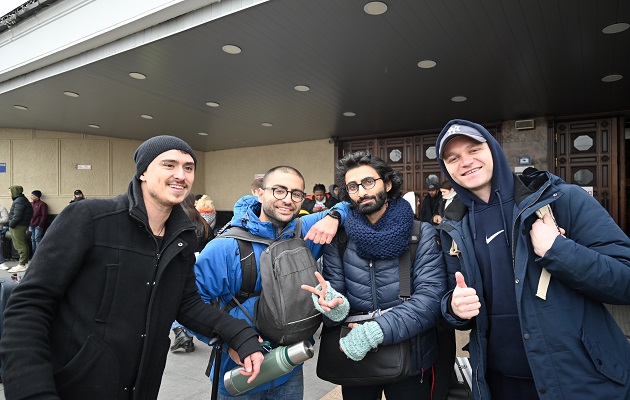 (De izq a dcha) El panameño Garik, el argentino Lucas, el inglés Mortazar y el sudafricano Johan.  Foto: EFE