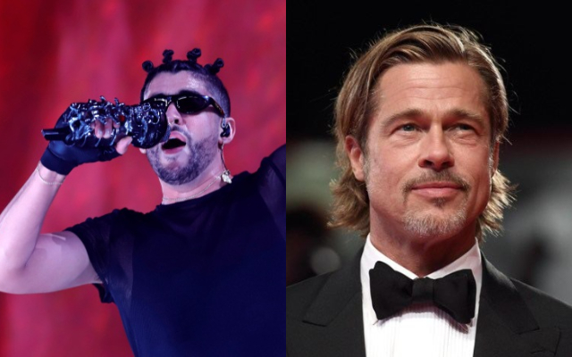 Bad Bunny y Brad Pitt. Fotos: Archivo / EFE