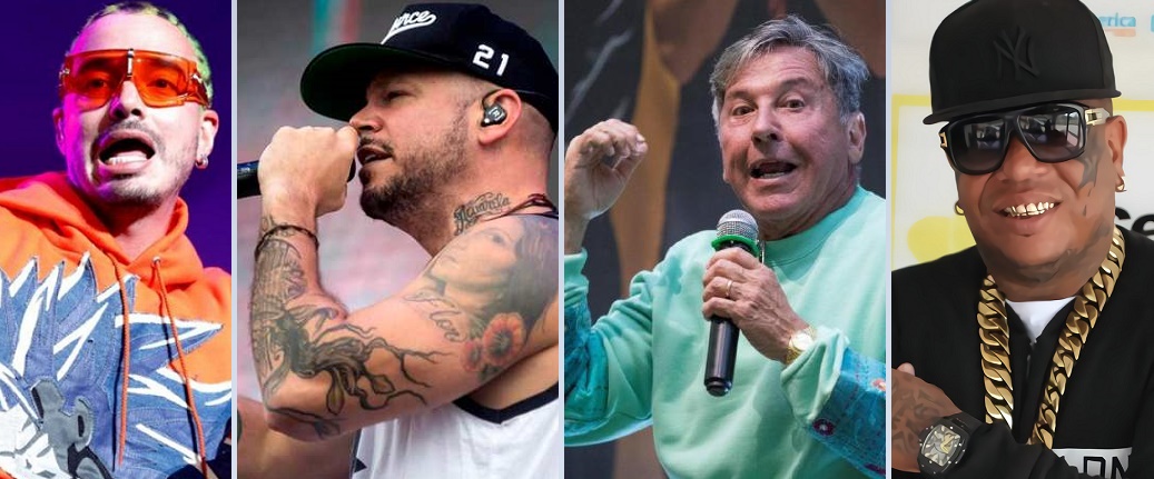 J Balvin, Residente, Ricardo Montaner y Japanese.  Foto: Archivo / EFE