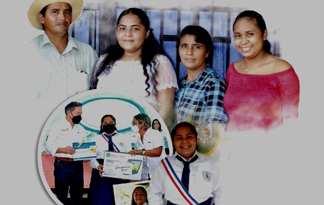 Madeleine González Sánchez, primer puesto de honor de la promoción 2021 del Centro Educativo Bilingüe Pedro Arrocha Graell,. Foto: Cortesía