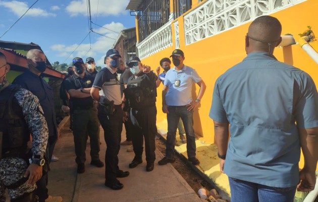 Fuerte operativo en El Valle de Urracá en San Miguelito. Foto: Cortesía Policía Nacional