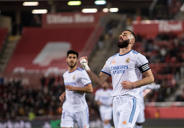 Karim Benzema anotó en triunfo al Real Madrid.Foto: EFE