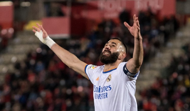 Karim Benzema anotó en triunfo al Real Madrid.Foto: EFE