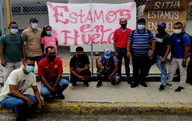 Octavo día de huelga de trabajadores de Bimbo de Panamá. Foto: Archivo