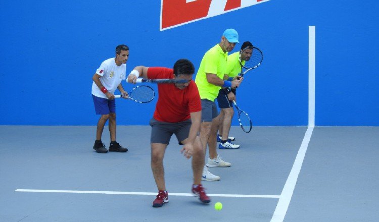 El campeonato de frontenis fue muy competitivo. Foto: Cortesia