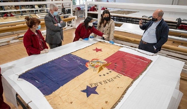 Bandera histórica panameña.  Foto: Cortesía