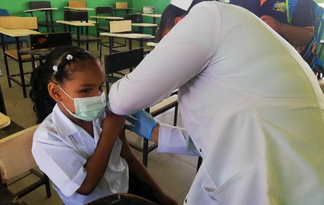 Panamá aplicó unas 300 mil dosis de vacunas pediátricas aplicadas. Foto: Cortesía Minsa